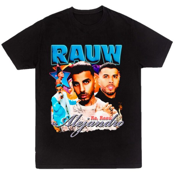 Mesa de trabajo 36-100 Playera Negra Hombre Raw Alejandro Casual Urbano