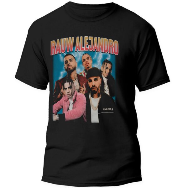 Playera Negra Hombre Raw Alejandro Casual Urbano