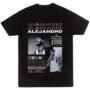 Mesa de trabajo 4-100 Playera Negra Hombre Raw Alejandro Casual Urbano