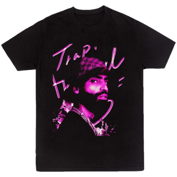 Mesa de trabajo 4-100 Playera Negra Hombre Arcangel La Maravilla Casual Urbano