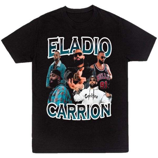 Playera Negra Hombre Eladio Carrion Casual Urbano
