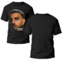 Mesa de trabajo 41-100 Playera Negra Hombre Raw Alejandro Casual Urbano