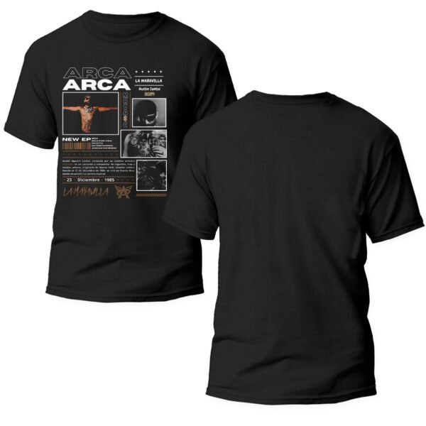 Playera Negra Hombre Arcangel La Maravilla Casual Urbano
