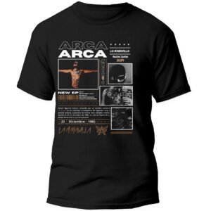 Mesa de trabajo 42-100 Playera Negra Hombre Arcangel La Maravilla Casual Urbano