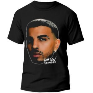 Playera Negra Hombre Raw Alejandro Casual Urbano