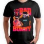 Playera Negra Hombre Bad Bunny Casual Urbano