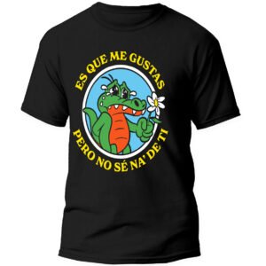 Mesa de trabajo 6-100 Playera Negra Hombre Álvaro Días Casual Urbano