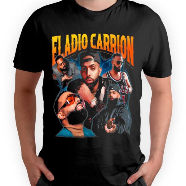 Playera Negra Hombre Eladio Carrion Casual Urbano