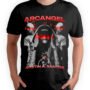Playera Negra Hombre Arcangel La Maravilla Casual Urbano