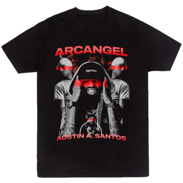 Playera Negra Hombre Arcangel La Maravilla Casual Urbano