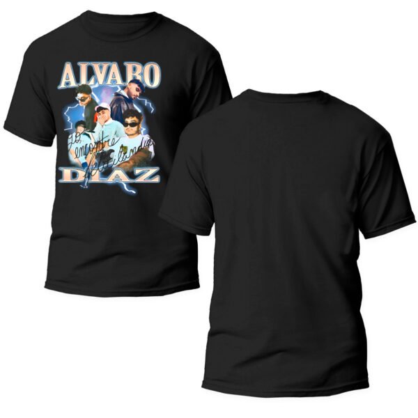 Playera Negra Hombre Álvaro Días Casual Urbano