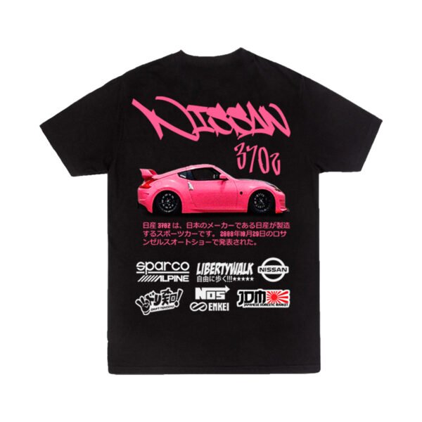 Playera Autos Negra Hombre Nissan 370Z Casual Urbano