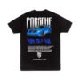 PGH3 Playera Playera Autos Negra Hombre Porsche 911 GT3 RS Casual Urbano