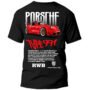 Playera Autos Negra Hombre Porsche Type 991 Casual Urbano