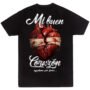 "Mi Buen Corazón" Playera Sonidera 100% Algodón color Negro