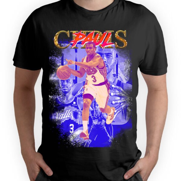 Playera Negra Hombre Chris Paul Casual Urbano