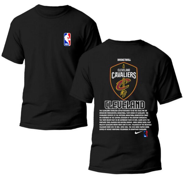 Playera Negra Hombre Cleveland Cavaliers Casual Urbano