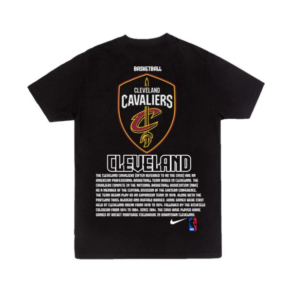 Playera Negra Hombre Cleveland Cavaliers Casual Urbano