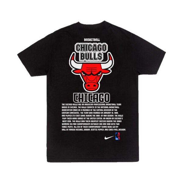 Playera Negra Hombre Chicago Bulls Casual Urbano