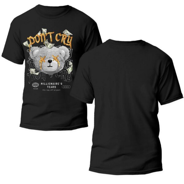 Playera Negra Hombre Don't Cry Casual Urbano