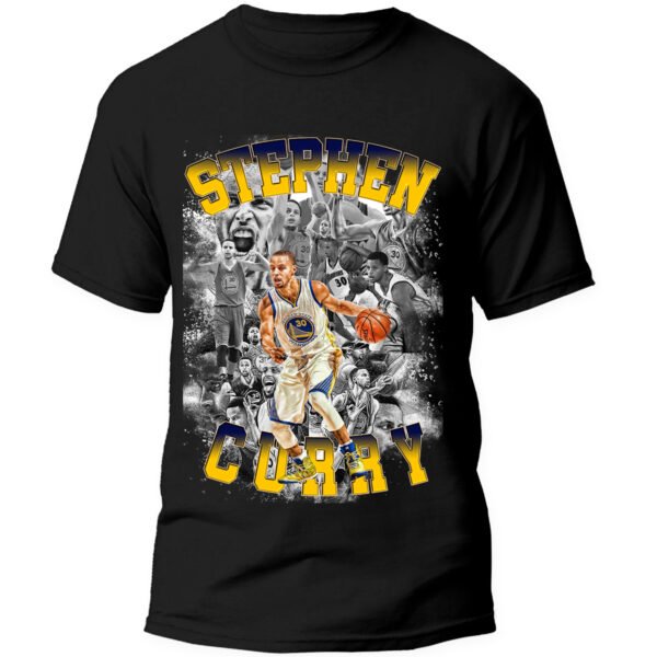 Playera Negra Hombre Stephen Curry Casual Urbano