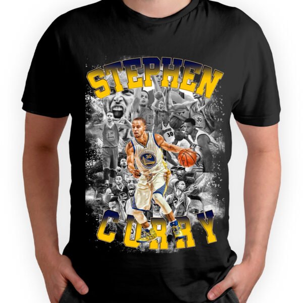 Playera Negra Hombre Stephen Curry Casual Urbano