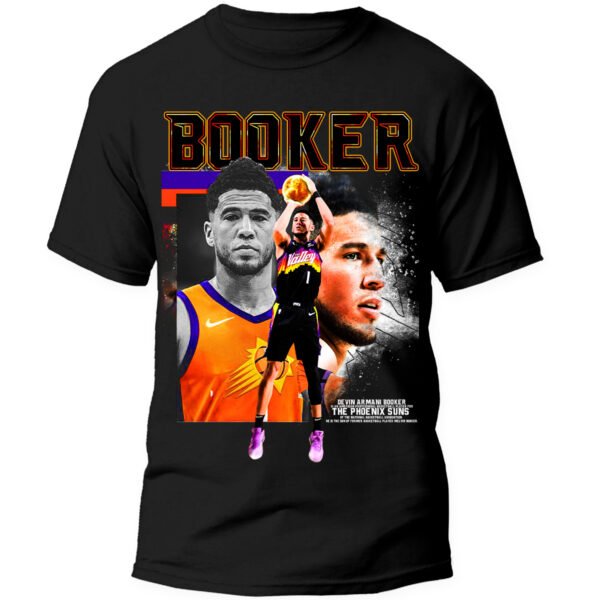 Demin2 1 Playera Negra Hombre Devin Booker Casual Urbano
