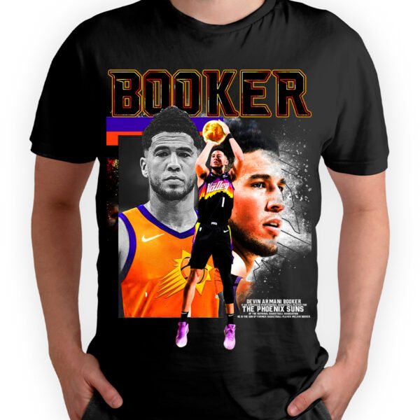 Demin2 2 Playera Negra Hombre Devin Booker Casual Urbano