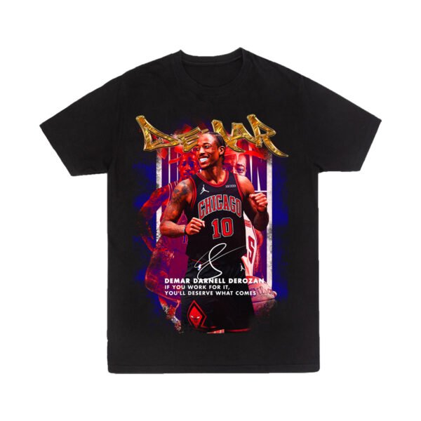 Playera Negra Hombre Demar Derozan Casual Urbano
