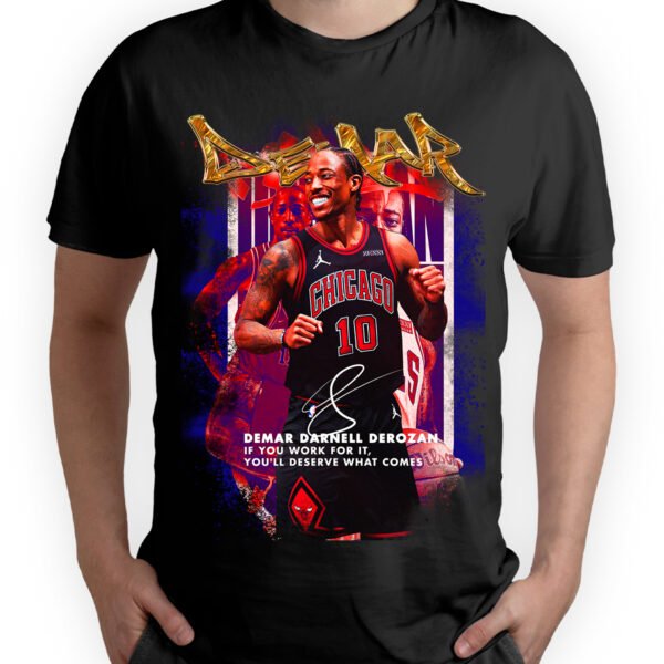 Playera Negra Hombre Demar Derozan Casual Urbano