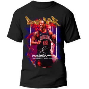 Playera Negra Hombre Demar Derozan Casual Urbano