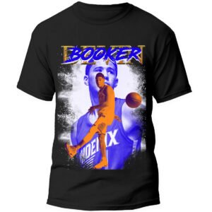 Frontal 1 Playera Negra Hombre Devin Booker Casual Urbano