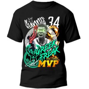 Playera Negra Hombre Giannis Antetokounmpo Casual Urbano