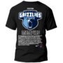 Grizzlies Playera Playera Negra Hombre Memphis Grizzlies Casual Urbano