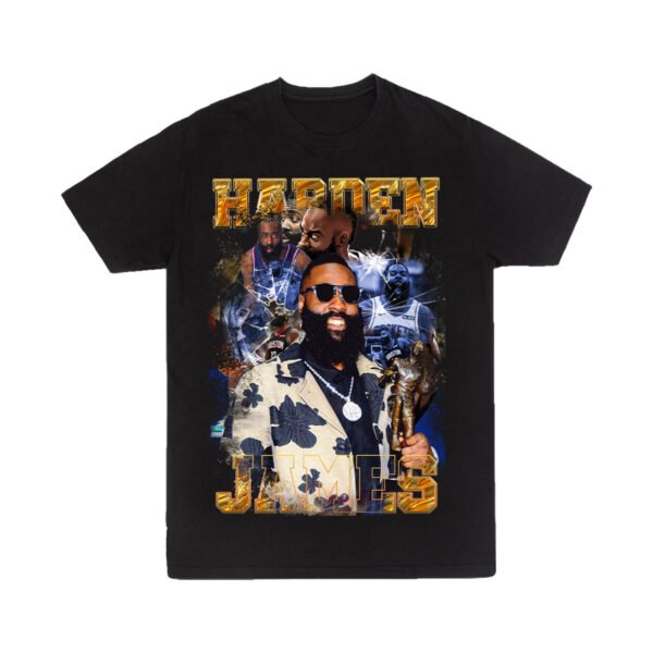 Playera Negra Hombre James Harden Casual Urbano
