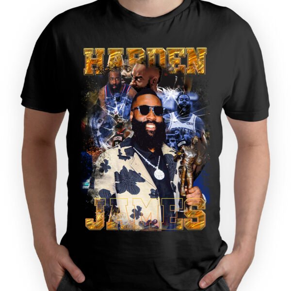 Playera Negra Hombre James Harden Casual Urbano