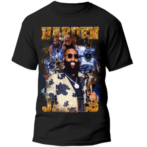 Playera Negra Hombre James Harden Casual Urbano