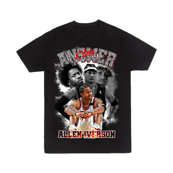 Iverson 2 3 Playera Negra Hombre Allen Iverson Casual Urbano
