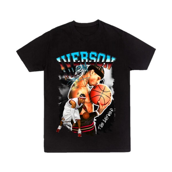 Iverson2 1 Playera Negra Hombre Allen Iverson Casual Urbano