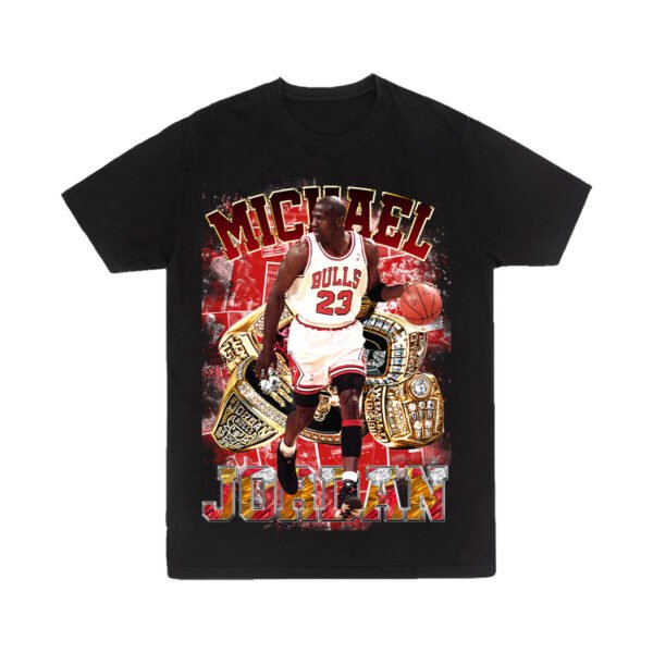 Jordan 1 Playera Negra Hombre Michael Jordan Casual Urbano