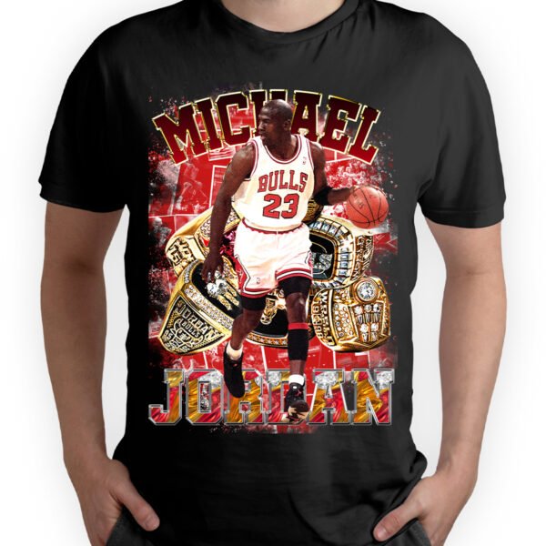 Jordan 2 Playera Negra Hombre Michael Jordan Casual Urbano