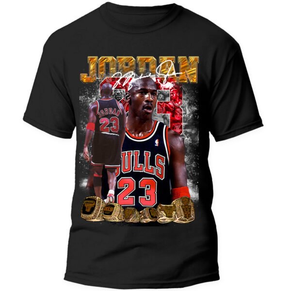 Playera Negra Hombre Michael Jordan Casual Urbano