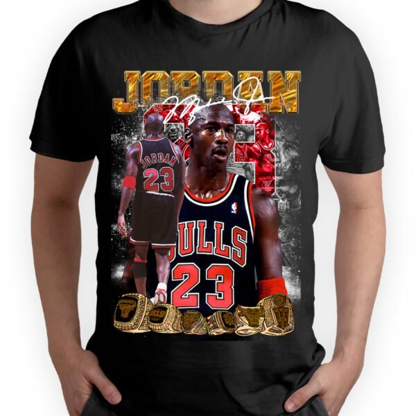 Playera Negra Hombre Michael Jordan Casual Urbano