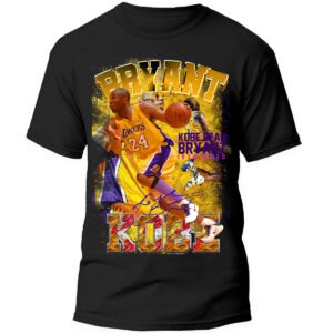 KB 2 1 Playera Negra Hombre Kobe Bryant Casual Urbano