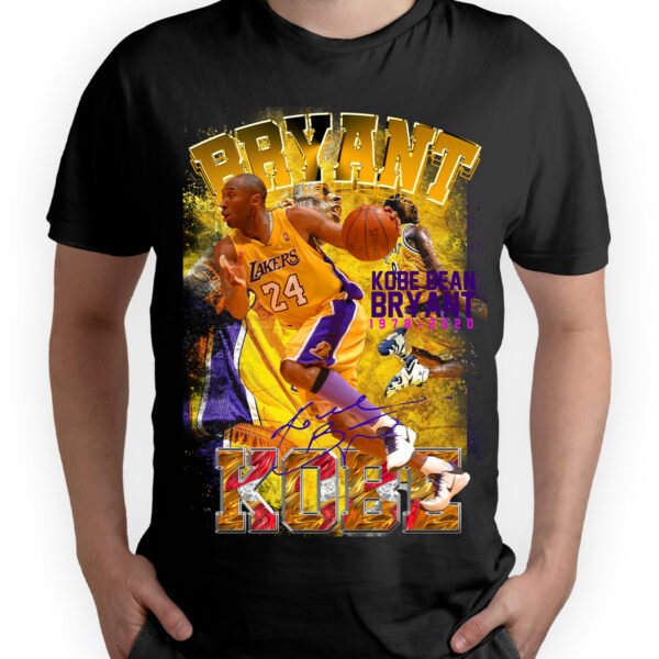 Playera Negra Hombre Kobe Bryant Casual Urbano