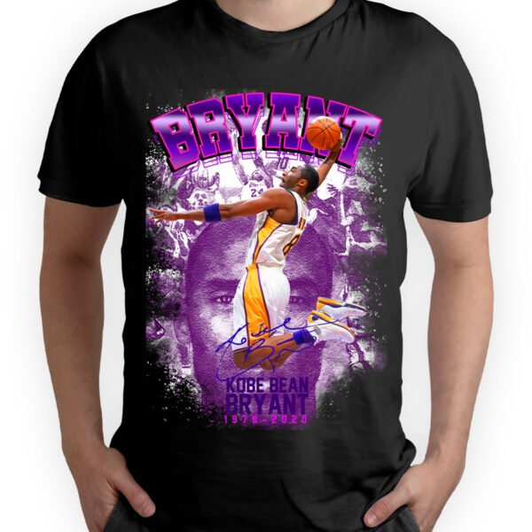 Playera Negra Hombre Kobe Bryant Casual Urbano