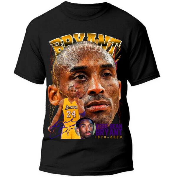 KB10 3 Playera Negra Hombre Kobe Bryant Casual Urbano
