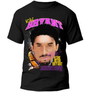 KB13 1 Playera Negra Hombre Kobe Bryant Casual Urbano