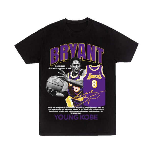 KB17 1 Playera Negra Hombre Kobe Bryant Casual Urbano