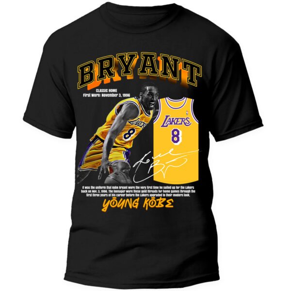 KB18 1 Playera Negra Hombre Kobe Bryant Casual Urbano